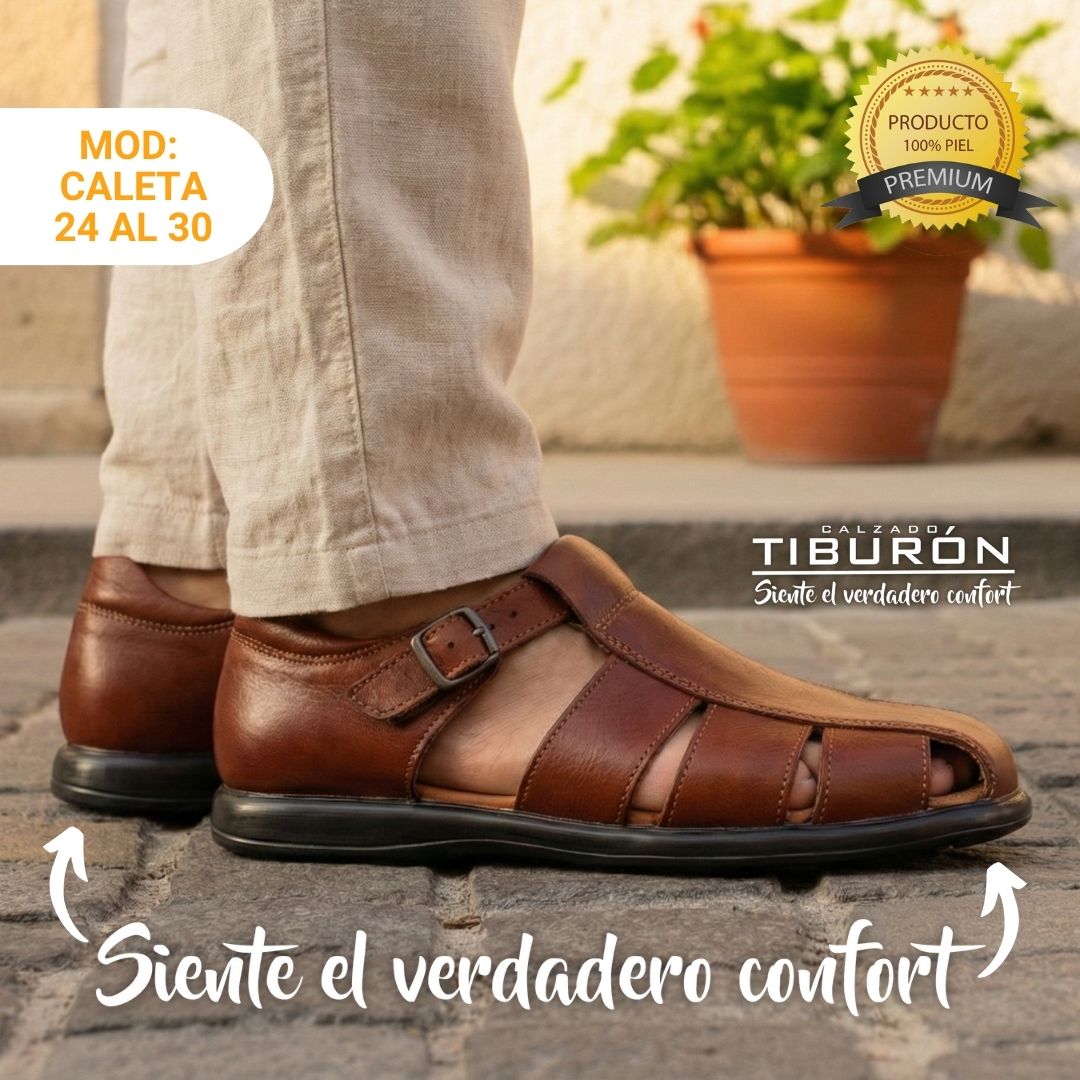 CALZADO TIBURON® SANDALIAS SUAVES CALETA HOMBRE