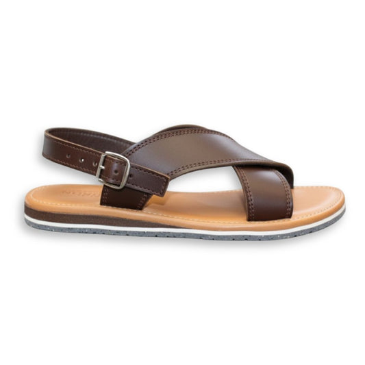 CALZADO TIBURON® HUARACHES SUAVES DE PIEL PARA MUJER - CRUZADAS