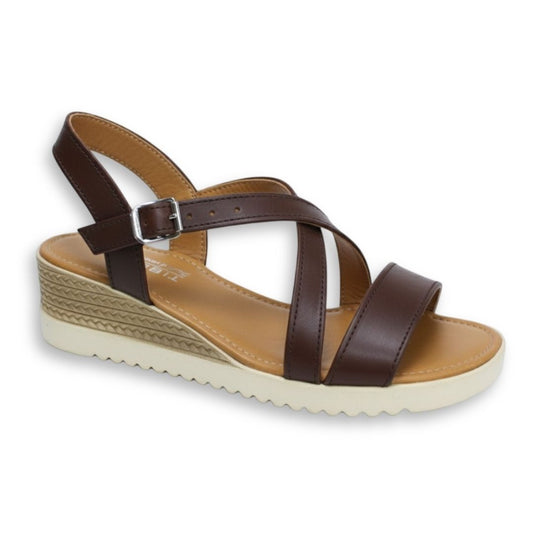 CALZADO TIBURON® SANDALIAS SUAVES DE PIEL PARA MUJER - ELY