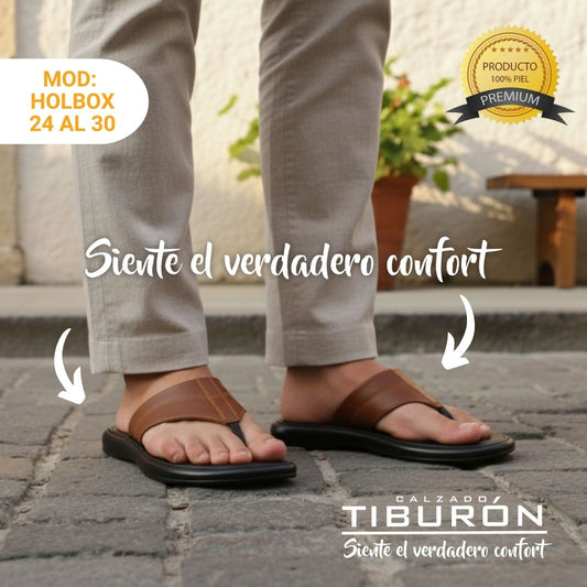 CALZADO TIBURON® SANDALIAS HOLBOX SUAVES HOMBRE