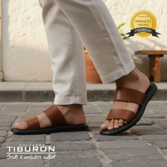 CALZADO TIBURON® SANDALIAS 2 BANDAS SUAVES HOMBRE