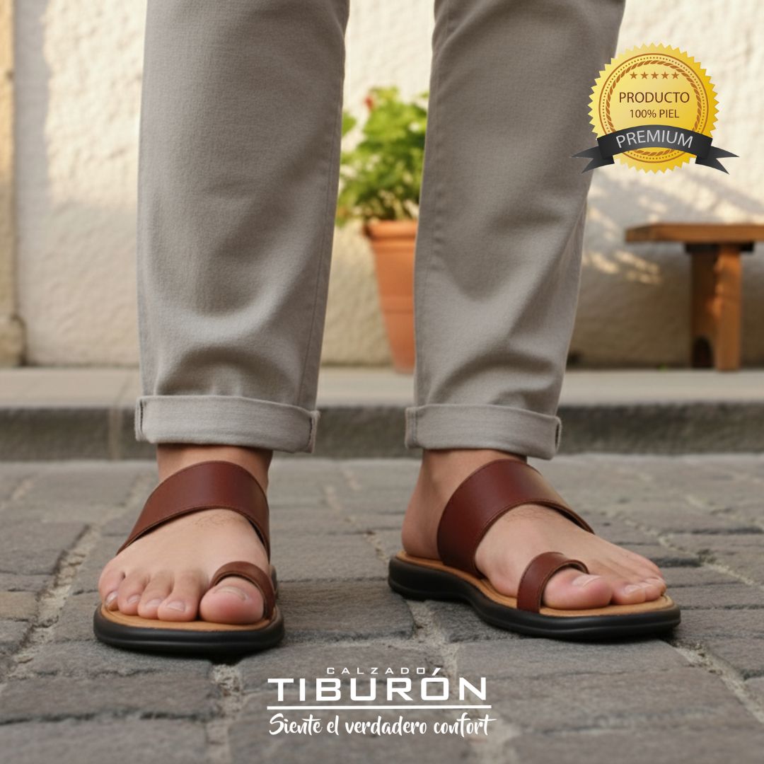 CALZADO TIBURON® SANDALIAS DEDO SUAVES HOMBRE