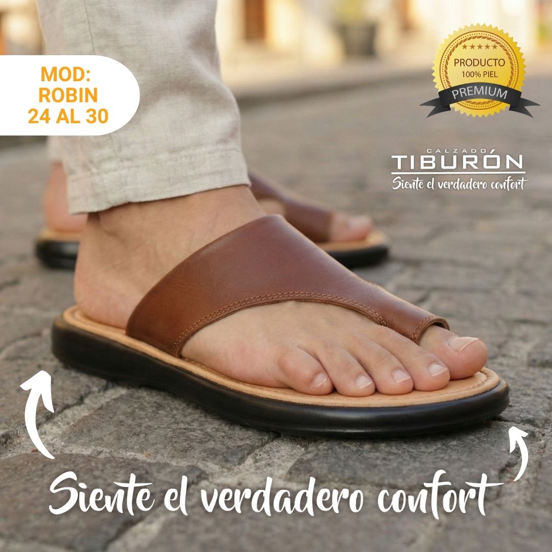 CALZADO TIBURON® SANDALIAS ROBIN SUAVES HOMBRE