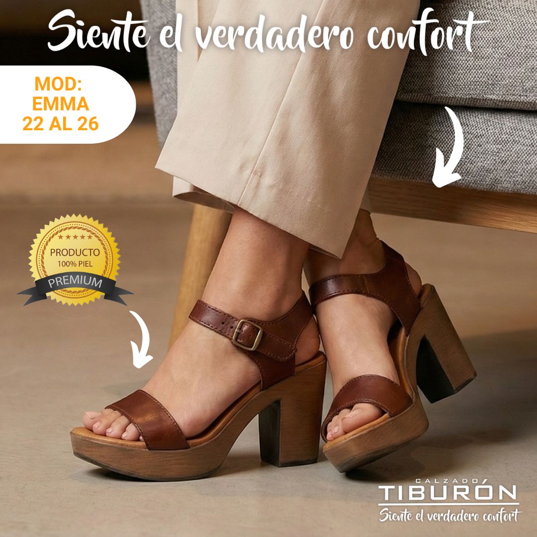 CALZADO TIBURON® SANDALIAS SUAVES EMMA DAMA